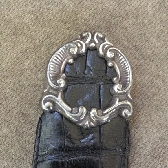 Vintage Brighton Belt Black Size Small - Picture 3 of 10